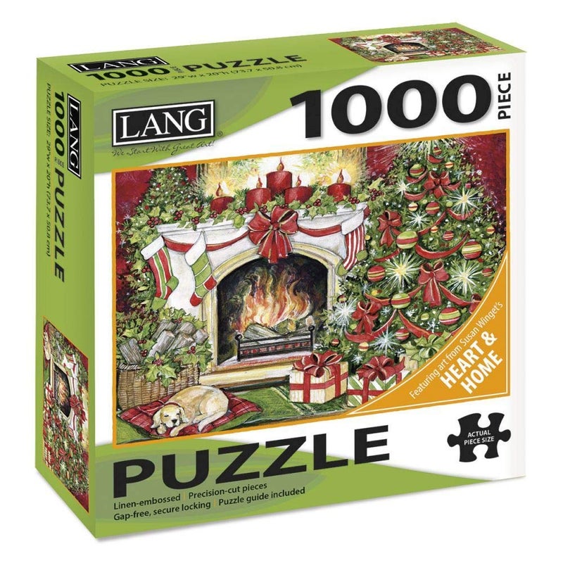 LANG لغ شركات 1000 قطعة لغز كريسماس الدفء، دفء عيد الميلاد، 1000 - Image 1